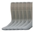 thumbnail image 1 of 6 Pairs of Yacht & Smith Women's Solid Cotton Tube Socks, Solid Gray, Size 9-11, 1 of 5