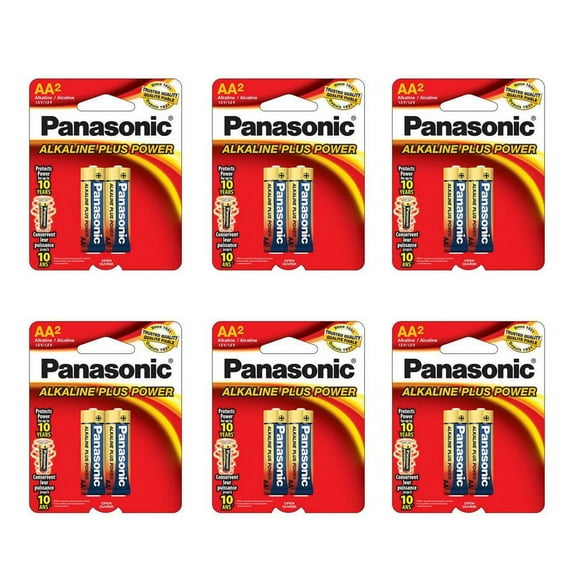 6 Panasonic AA-2 Size General Purpose Battery Pack AM3PA2B