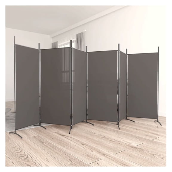 6-Panel Anthracite 204.7"x70.9" Fabric