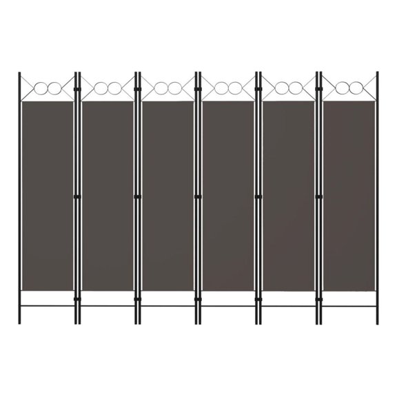 6-Panel Anthracite 94.5"x70.9"