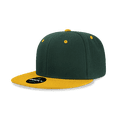thumbnail image 1 of Decky 6020 6 Panel High Profile Structured Acrylic/Polyester Snapback Hat-Forest/Gold, 1 of 1