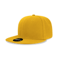 thumbnail image 1 of Decky 6020 6 Panel High Profile Structured Acrylic/Polyester Snapback Hat-Gold, 1 of 1