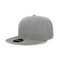 thumbnail image 1 of Decky 6020 6 Panel High Profile Structured Acrylic/Polyester Snapback Hat-HeatherGrey, 1 of 1