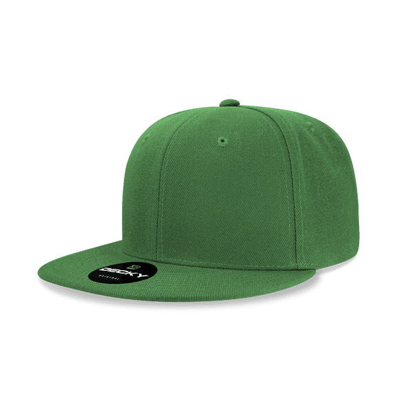 Decky 6020 6 Panel High Profile Structured Acrylic/Polyester Snapback Hat-Kelly
