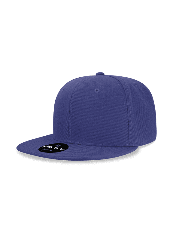 6020 6 Panel High Profile Structured Acrylic/Polyester Snapback Hat-Royal