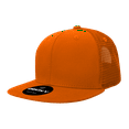 thumbnail image 1 of Decky 1052 6 Panel High Profile Structured Acrylic/Polyester Trucker Hat-Orange, 1 of 3