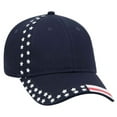thumbnail image 1 of 6 Panel Low Profile American Flag Patriot USA Baseball Cap, Navy, 1 of 3