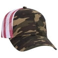 thumbnail image 1 of 6 Panel Low Profile American Flag Patriot USA Mesh Back Trucker Hat, Camo, 1 of 3