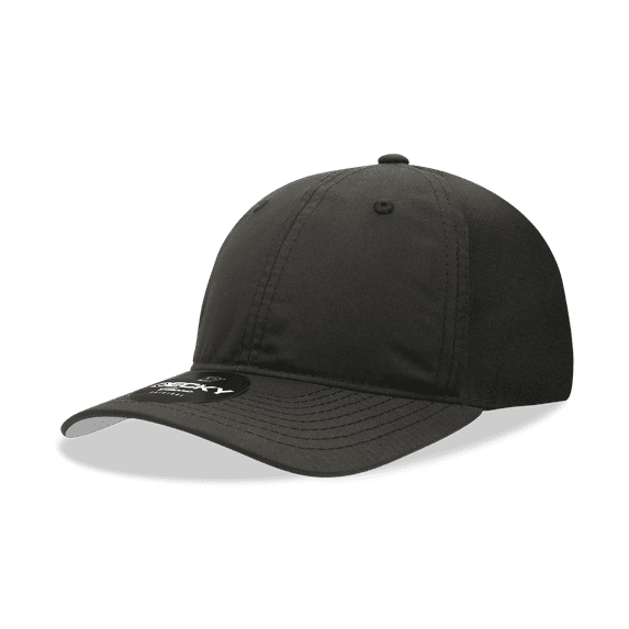 Decky 6220 6 Panel Low Profile Relaxed Performance Dad Hat-Black
