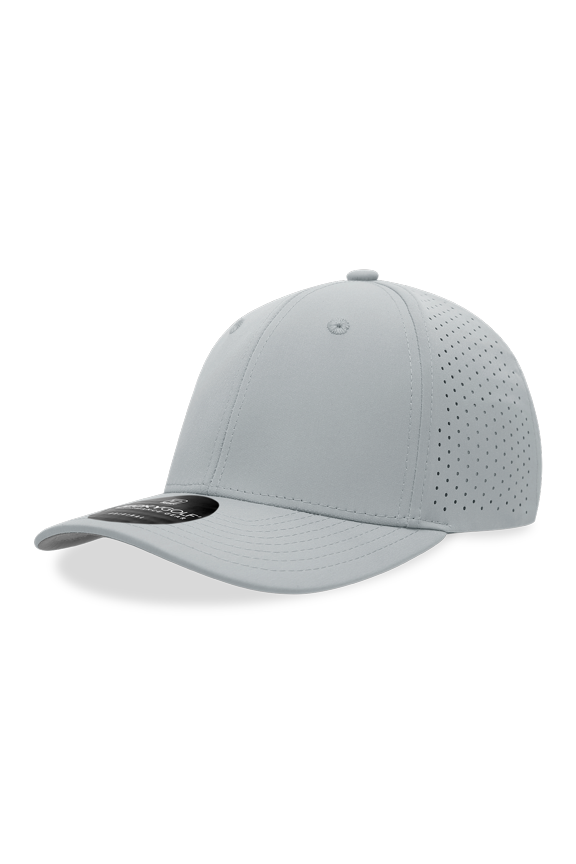 Decky 6412 6 Panel Mid Prof Perforated Cap-Grey