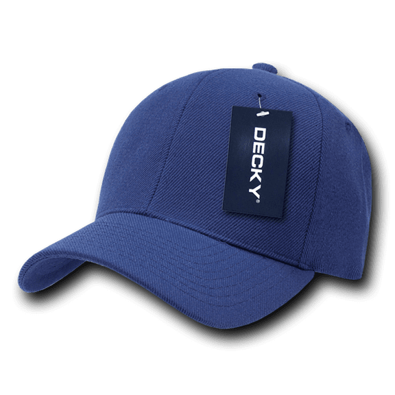 Decky 207 6 Panel Mid Profile Structured Acrylic/Polyester Cap-Navy