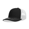 thumbnail image 1 of Decky 6031 6 Panel Mid Profile Structured Contra-Stitch Trucker-Black/White, 1 of 1