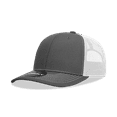 thumbnail image 1 of Decky 6031 6 Panel Mid Profile Structured Contra-Stitch Trucker-Charcoal/White, 1 of 1