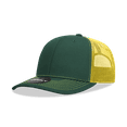 thumbnail image 1 of Decky 6031 6 Panel Mid Profile Structured Contra-Stitch Trucker-Forest/Yellow, 1 of 1