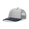 thumbnail image 1 of Decky 6031 6 Panel Mid Profile Structured Contra-Stitch Trucker-Grey/Navy, 1 of 1