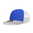 thumbnail image 1 of Decky 6031 6 Panel Mid Profile Structured Contra-Stitch Trucker-Heather Grey/Royal/White, 1 of 1