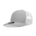 thumbnail image 1 of Decky 6031 6 Panel Mid Profile Structured Contra-Stitch Trucker-Heather Grey/White, 1 of 1
