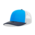 thumbnail image 1 of Decky 6031 6 Panel Mid Profile Structured Contra-Stitch Trucker-Navy/Sky/White, 1 of 1