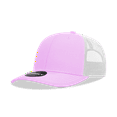thumbnail image 1 of Decky 6031 6 Panel Mid Profile Structured Contra-Stitch Trucker-Pink/White, 1 of 1