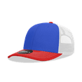 thumbnail image 1 of Decky 6031 6 Panel Mid Profile Structured Contra-Stitch Trucker-Red/Royal/White, 1 of 1