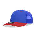 thumbnail image 1 of Decky 6031 6 Panel Mid Profile Structured Contra-Stitch Trucker-Red/Royal, 1 of 1