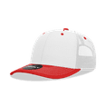 thumbnail image 1 of Decky 6031 6 Panel Mid Profile Structured Contra-Stitch Trucker-White/Red, 1 of 1