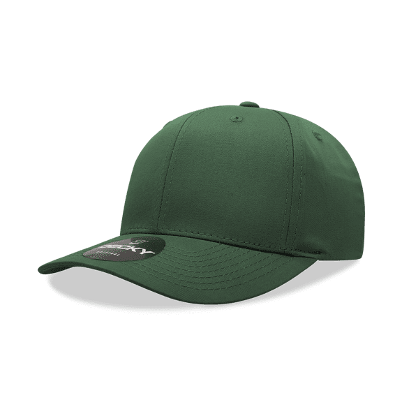 Decky 6022 6 Panel Mid Profile Structured Cotton Blend Cap-Forest