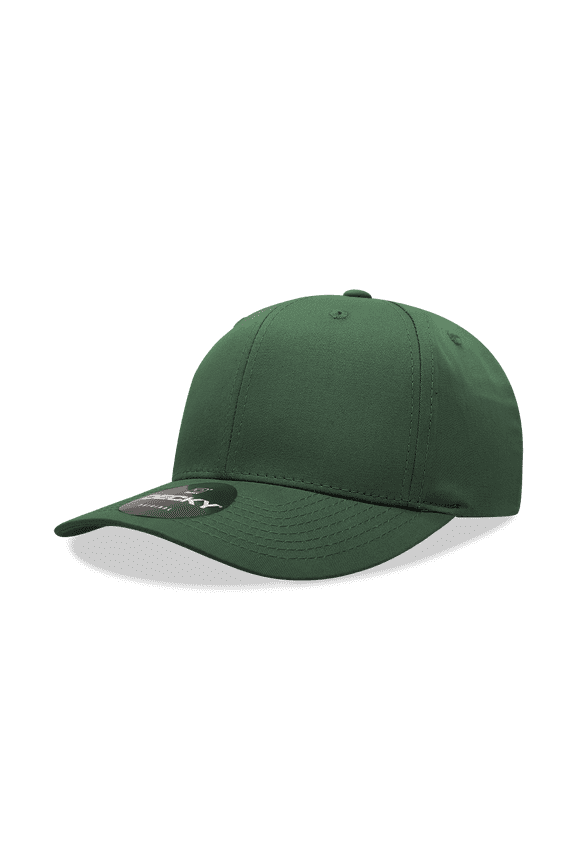 6022 6 Panel Mid Profile Structured Cotton Blend Cap-Forest