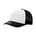 thumbnail image 1 of Decky 6021 6 Panel Mid Profile Structured Cotton Blend Trucker-Black/White/Black, 1 of 1