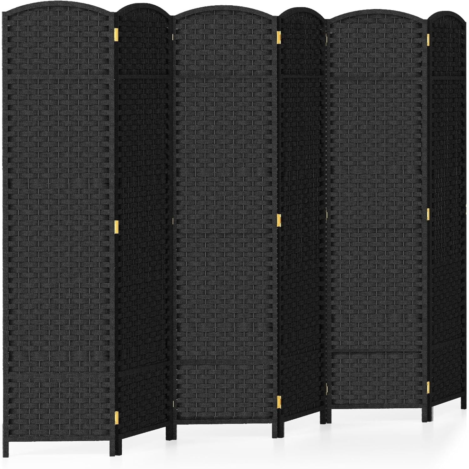 6 Panel Room Divider 5.6FT Tall Folding Privacy Screen with Hand