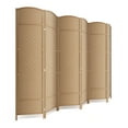thumbnail image 1 of 6-ft Folding Room Divider with Diamond Design, 6-Panel No Assembly Required, Freestanding,Natural, 1 of 7