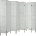 6 Panel Room Divider Wood Room Dividers and Folding Privacy Screens