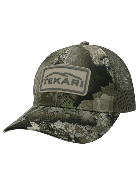 6 Panel Rubber Patch XRC Camo Mesh Back Curved Bill, OSFM