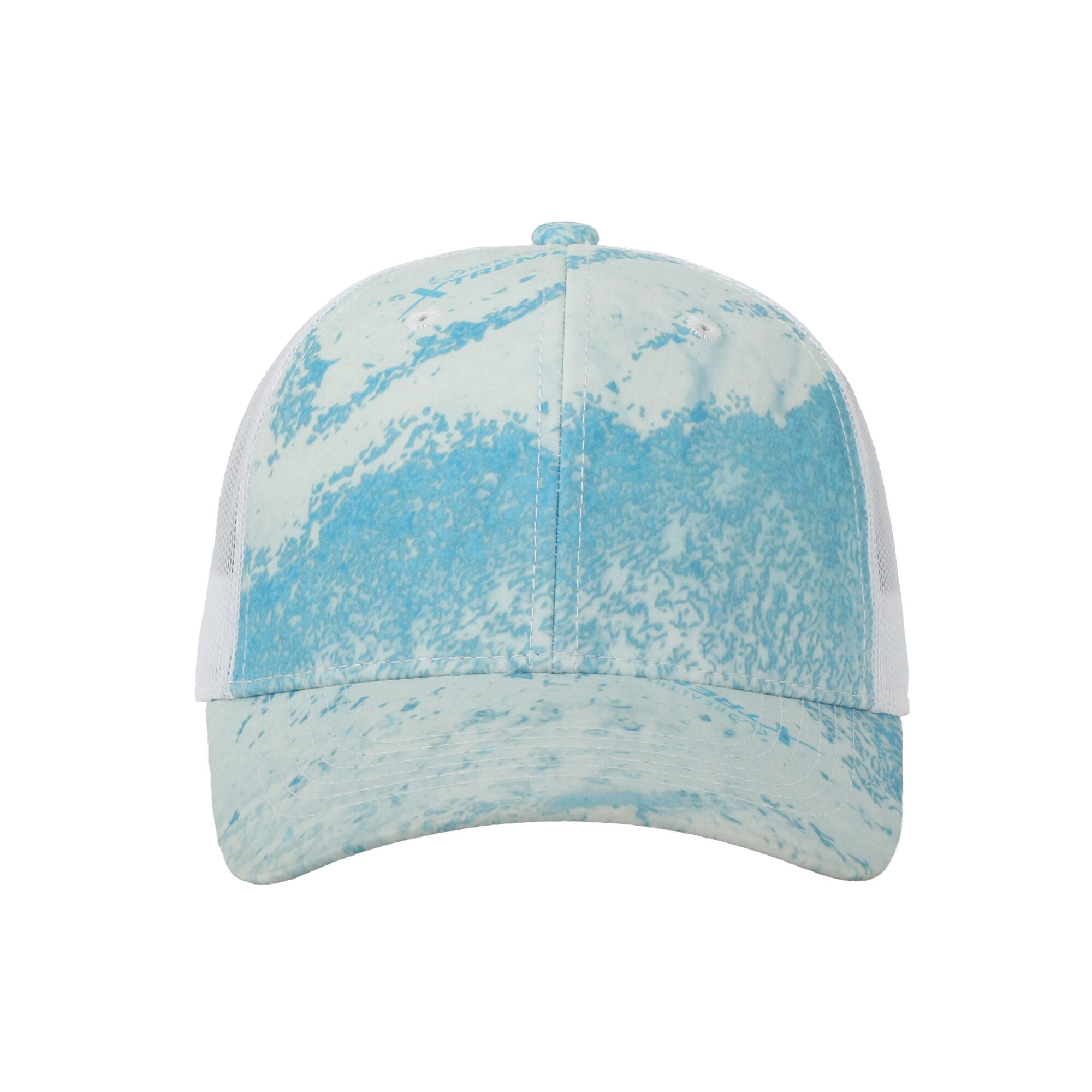 Realtree® Fishing WAV3 Ice/White 6-Panel Cap – Structured Mid Profile Snapback, One Size