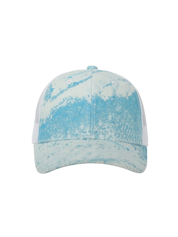 Fishing WAV3 Ice/White 6-Panel Cap Structured Mid Profile Snapback, One Size
