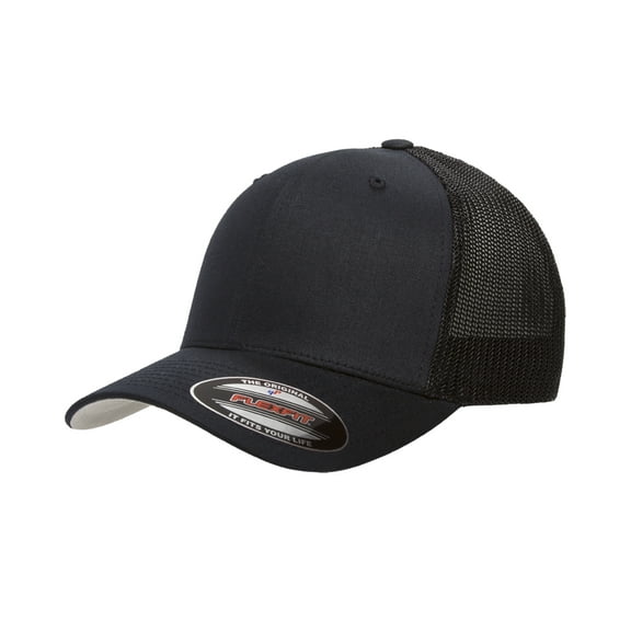 6-Panel Trucker Cap , 6511 , DARK NAVY , One Size
