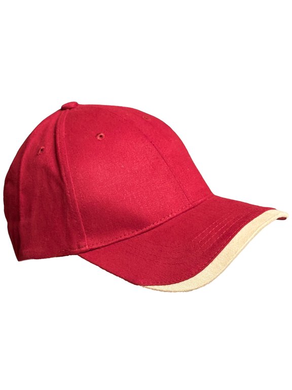 6 Panel Visor two-tone Cotton Adjustable Velcro Unisex Light Weight Baseball trucker Cap Hat One Size Fits Most.