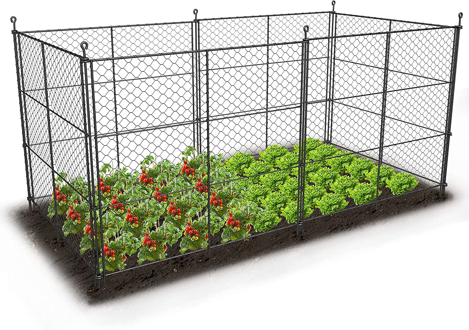 PET 6cm×5m 庭院葱茏 PawHut Dog Playpen, 6' x 4' Dog Kennel Outdoor Puppy