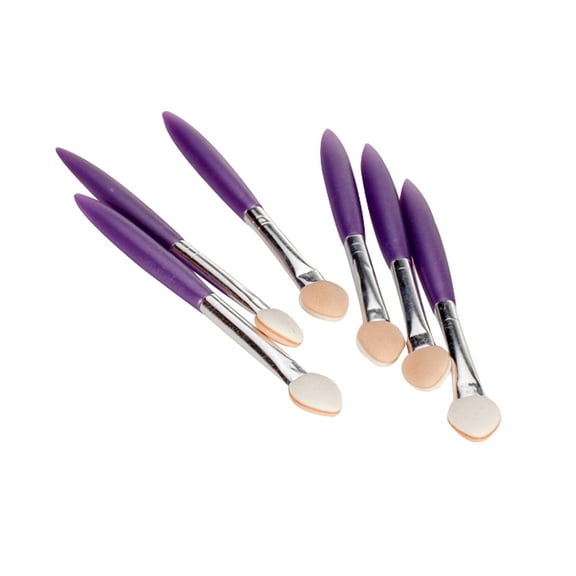 6 Part Sided Sponge Brush Applicators with Soft Foam Tip Random