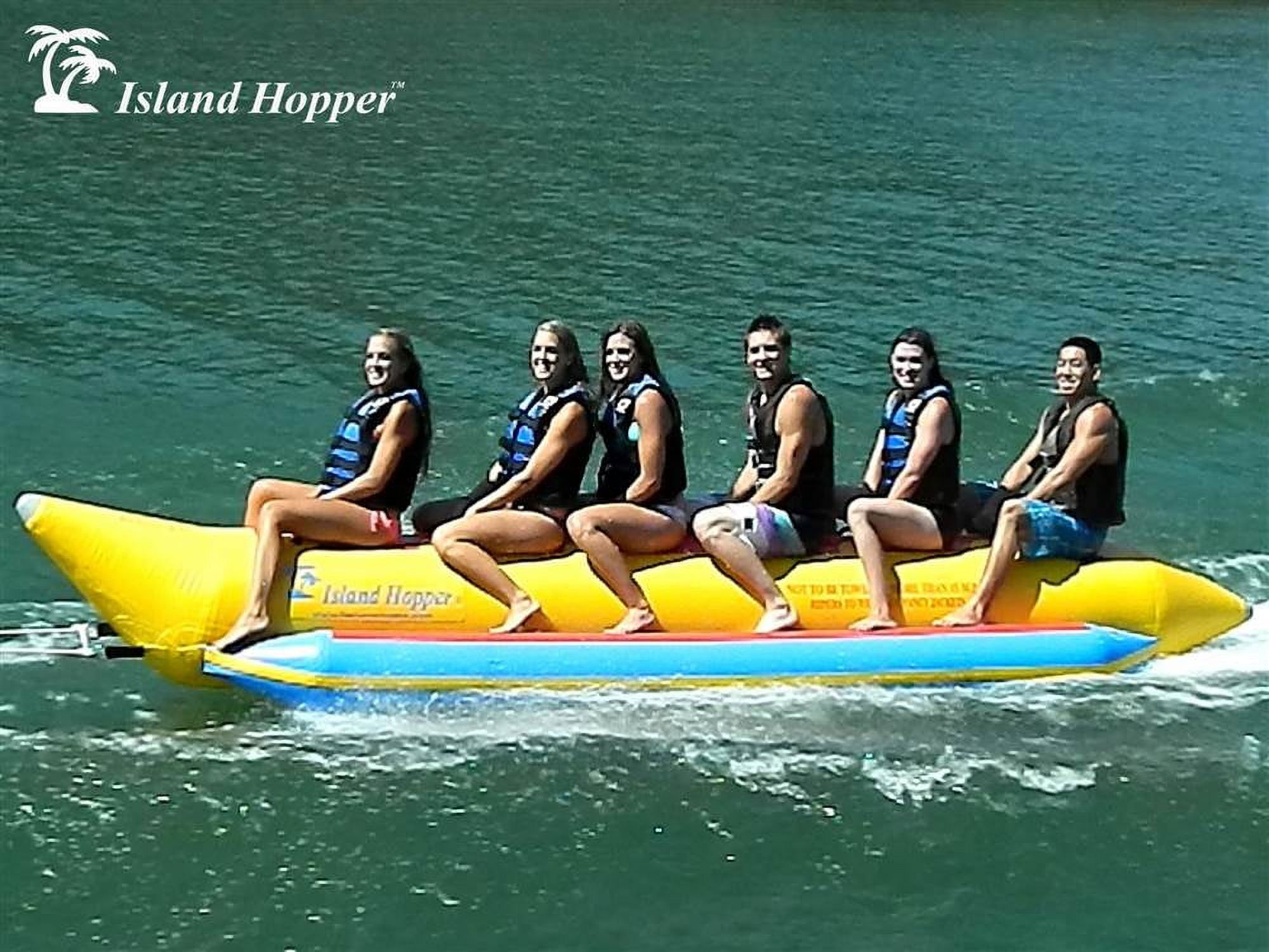 8-Person Heavy Duty Banana Boat - Commercial Grade Towable For Lakes & Beaches