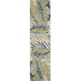 thumbnail image 1 of 6' Pastel Ivory Hand Tufted Tropical Plants Round Indoor Area Rug, 1 of 8