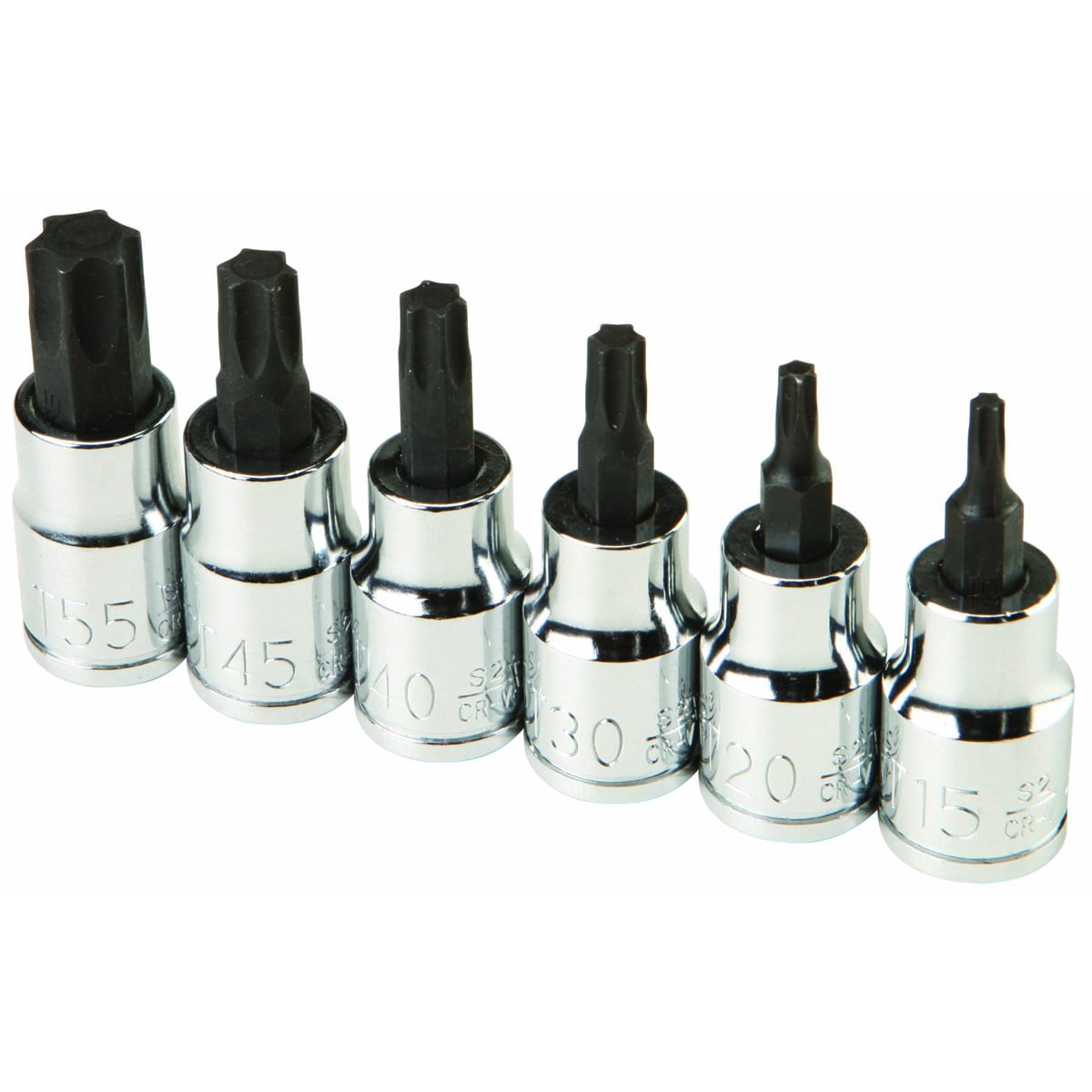 6 Pc 3/8 in. Drive Star Bit Socket Set