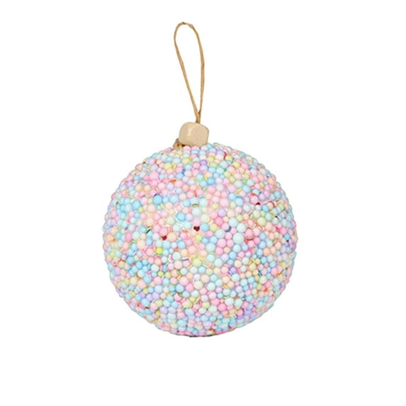 6 Pc Christmas Ball Bauble Handmade Sequin Ornament Christmas Indoor Outdoor Hanging Decoration Holiday Party Wedding Halloween Thanksgiving Valentine's Day Decor