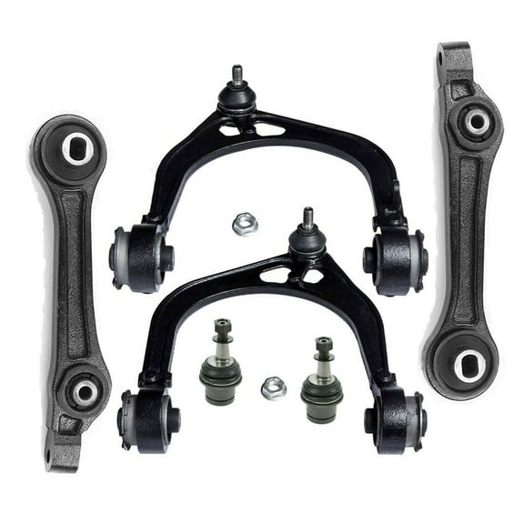 6 Pc Complete Suspension Kit Front Upper Control Arms + Lower Control Arms (Rear Position) & Adjustable Lower Ball Joints Fits select: 2005-2006 CHRYSLER 300C, 2006-2010 DODGE CHARGER