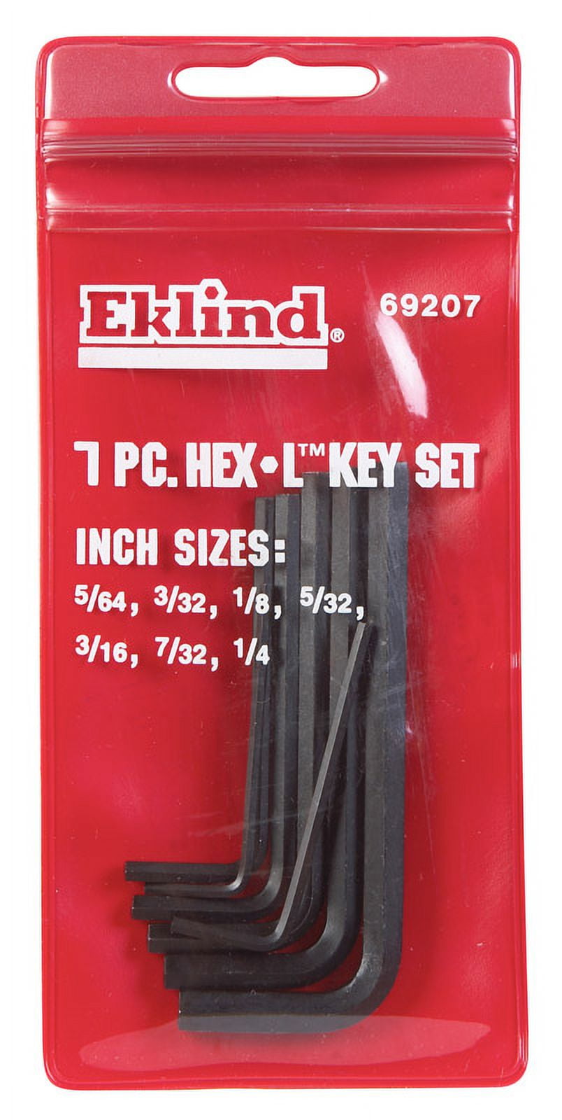 Eklind 10515 Short Arm Hex Key Set – 15-Piece L-Wrench Set In Box (0.7mm To 17mm)