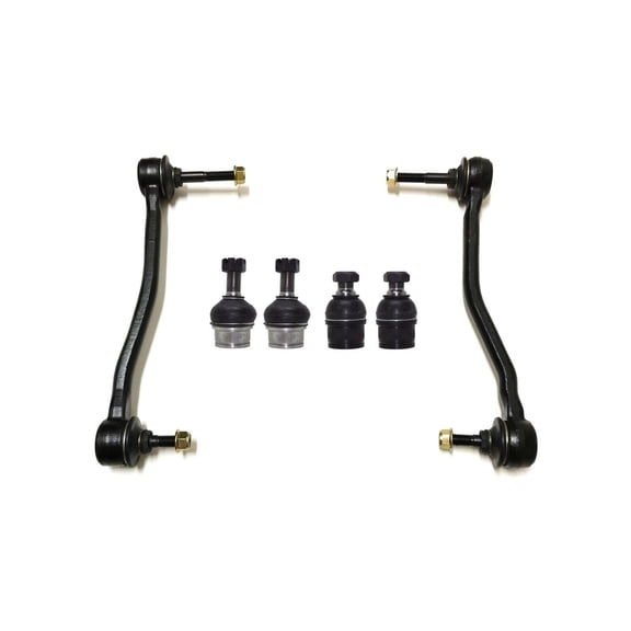 6 Pc Front Ball Joints Upper & Lower + Stabilizer Sway Bar Links Left Right Side Suspension Kit Compatible with 4WD Models Fits select: 2000-2004 FORD F250, 2000-2004 FORD F350
