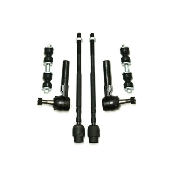 6 Pc Front Inner & Outer Tie Rod Ends + Sway Bar Links Steering Suspension Kit Fits select: 2000-2013 CHEVROLET IMPALA, 2014-2016 CHEVROLET IMPALA LIMITED