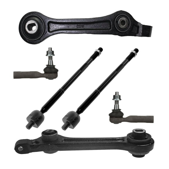 6 Pc Front Lower Control Arm Rear Position Outer Inner Tie Rod Ends Suspension for RWD Models Chrysler 300 Dodge Challenger Dodge Charger Fits select: 2012,2014-2015 CHRYSLER 300C