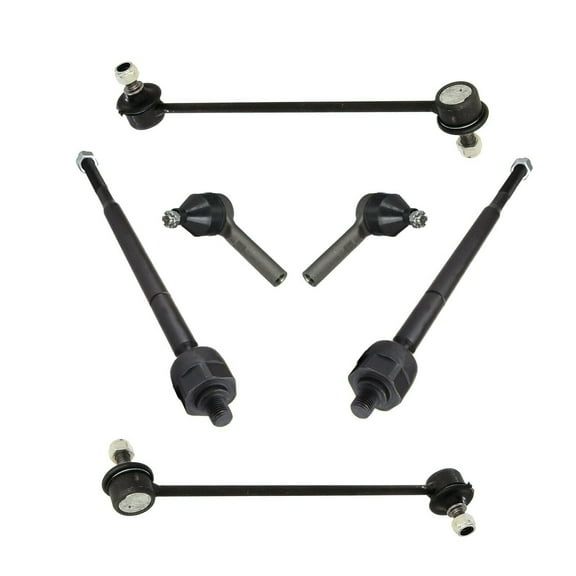 6 Pc Front Outer Inner Tie Rod Ends and Sway Bar Links Suspension Kit Fits select: 2007-2014 JEEP PATRIOT, 2007-2014 JEEP COMPASS