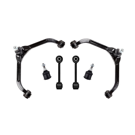 6 Pc Front Stabilizer Sway Bar Links, Upper Control Arm + Lower Ball Joints Suspension Kit